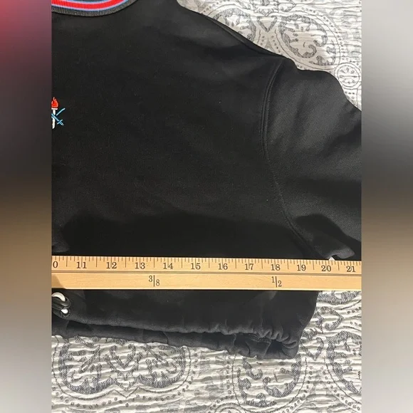 Opening Ceremony Ringer Cropped Black Textured Fabric XS - Picture 7 of 13